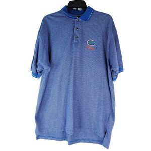Vintage Florida Gators Polo Shirt‎ Mens XL Blue Football 90s True Fan Label UF